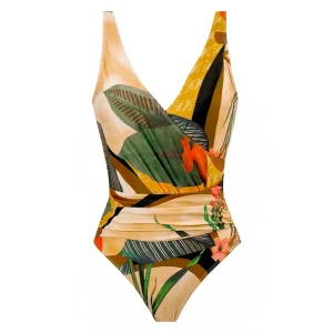 Traje de baño y Pareo Estampado
